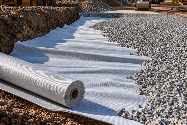 Použití tkané geotextilie Geolon PET na stavbě