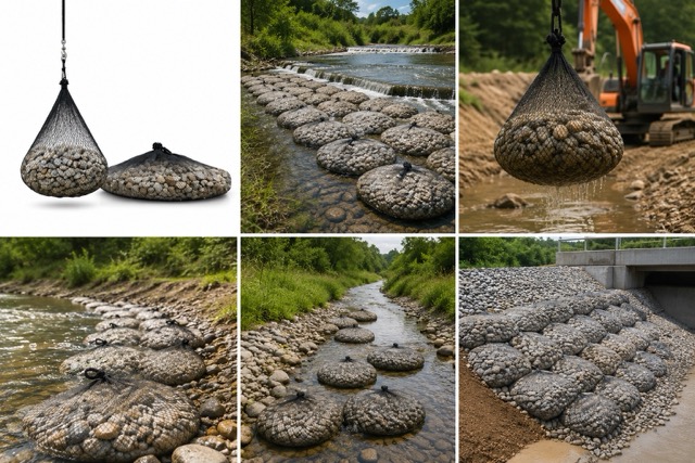 Kyowa FU Ecogreen síťová jednotka plněná kamenivem