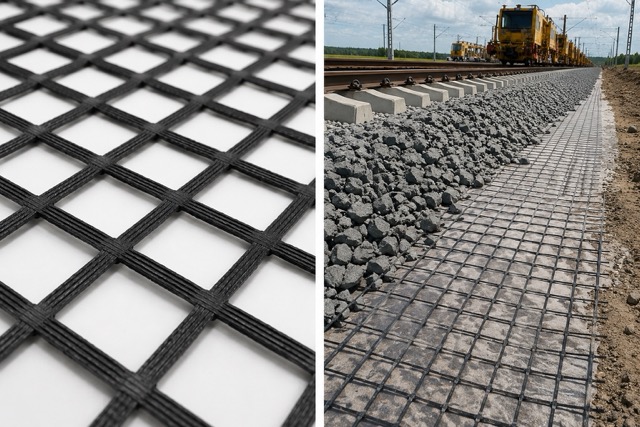 Použití geomříže Miragrid GX na stavbě