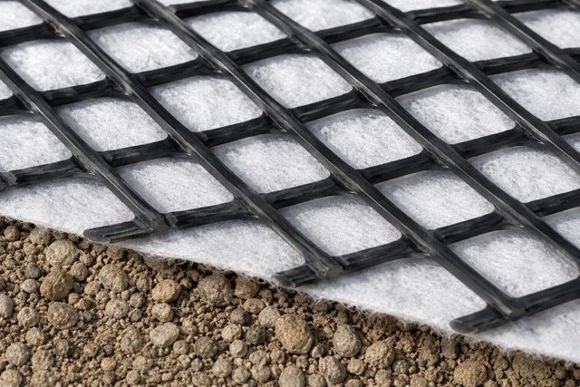 Detail drenážního geokompozitu Polyfelt DC