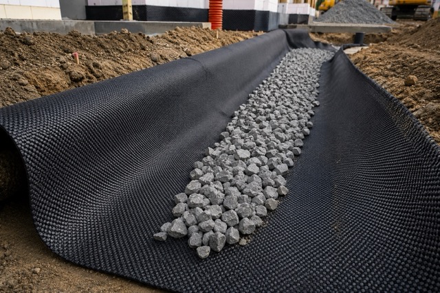 Použití tkané geotextilie Thrace WG na stavbě